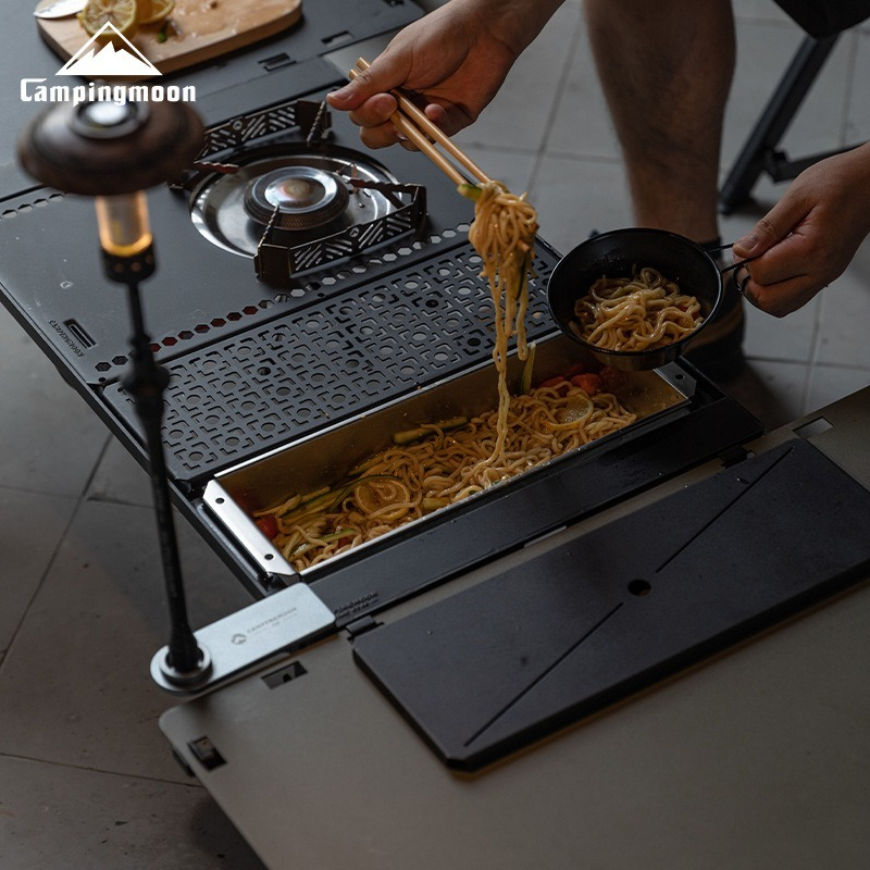 Outdoor Camping Table With Storage - 캠핑문 CK-11 스테인리스 스틸 식기함 캠핑