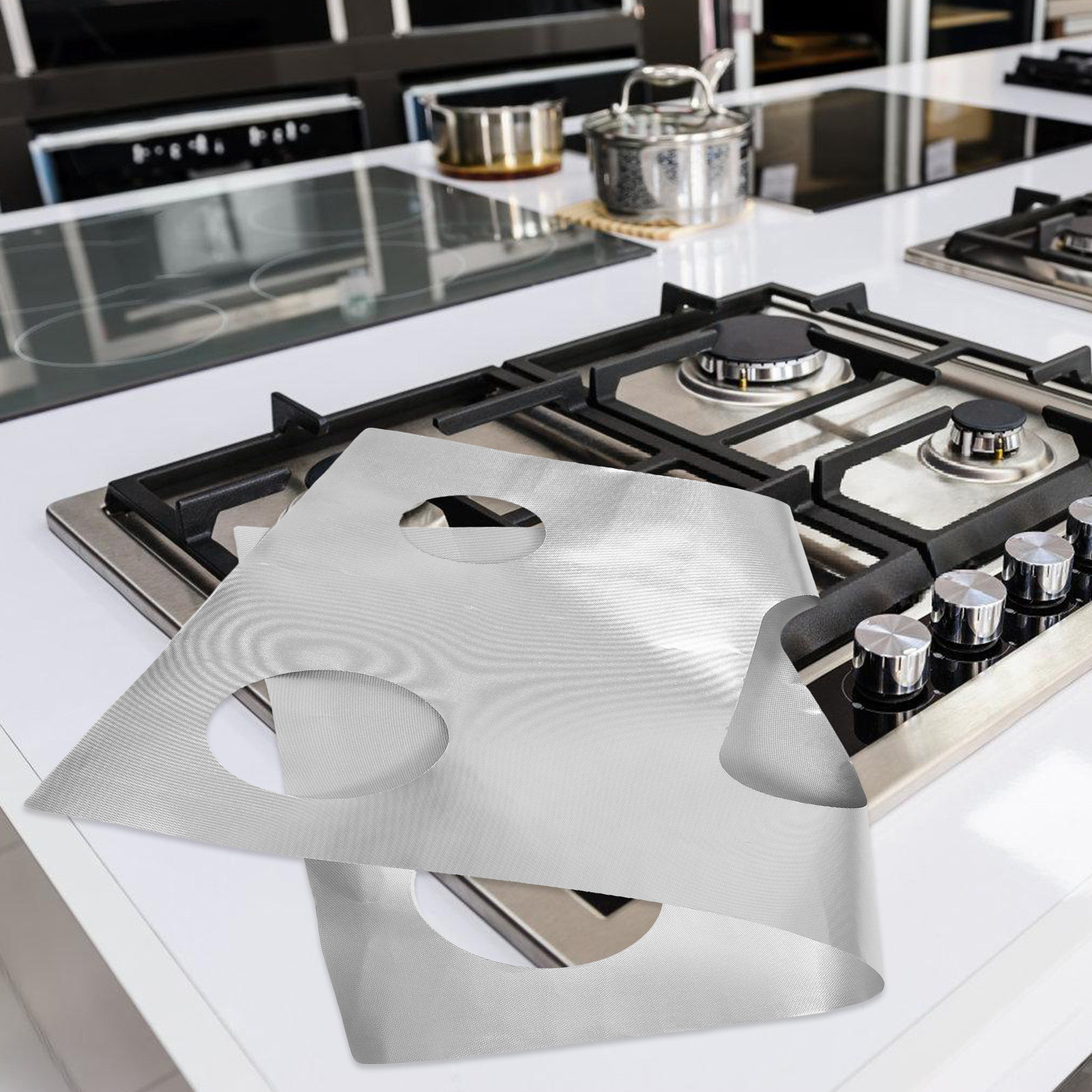 Outdoor Camping Stove - 가스레인지 버너 보호대 내열 스토브탑 커버