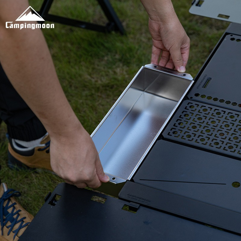 캠핑문 CK-11 스테인리스 스틸 식기함 캠핑 편리한  - Outdoor Camping Table With Storage 리뷰 및 가격