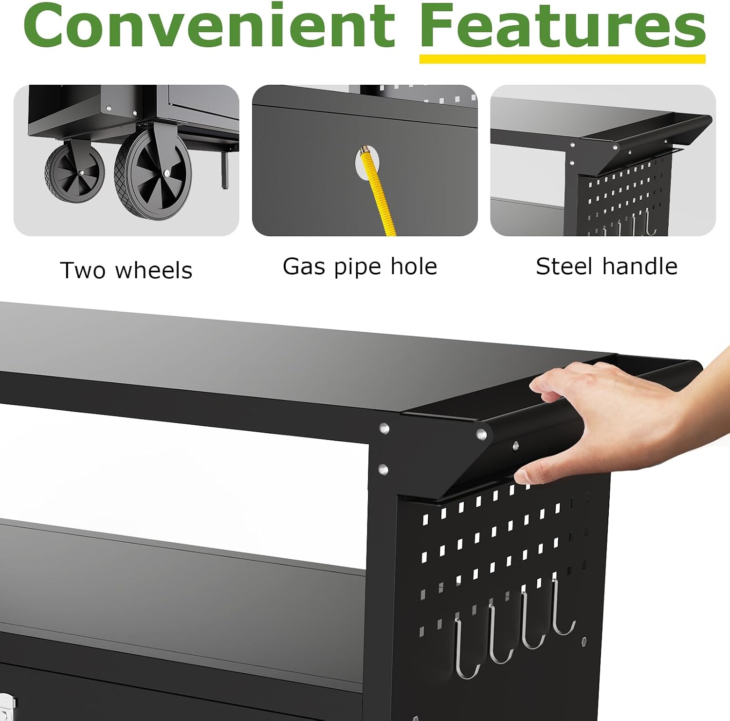 야외 그릴 카트 테이블, 수납 기능이 있는 이동식 주방 - Outdoor Camping Table With Storage 리뷰 및 가격