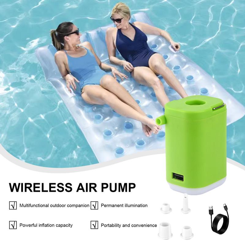 캠핑용 충전식 에어 펌프, 무선 휴대용 펌프, LED  - Outdoor Camping Shop 리뷰 및 가격
