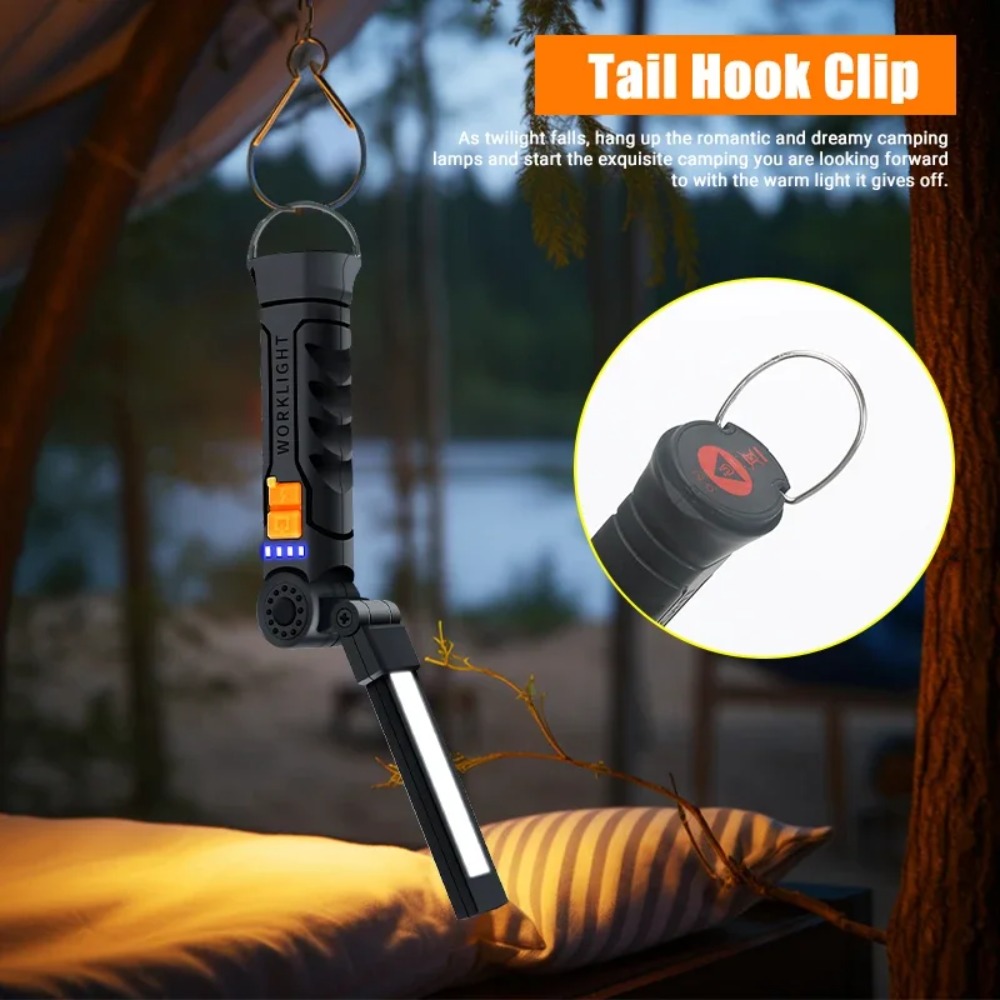 야외 캠핑을 위한 내장 배터리가 있는 자기 비상 작업  - Outdoor Camping Lights 리뷰 및 가격