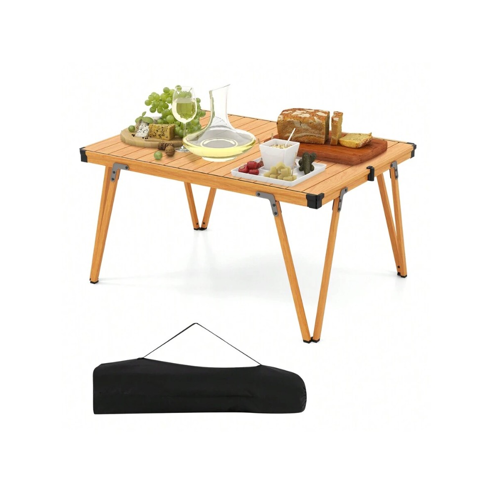 수납 가방이 포함된 접이식 캠핑 테이블, 가벼운 알루미 - Outdoor Camping Table With Storage 리뷰 및 가격