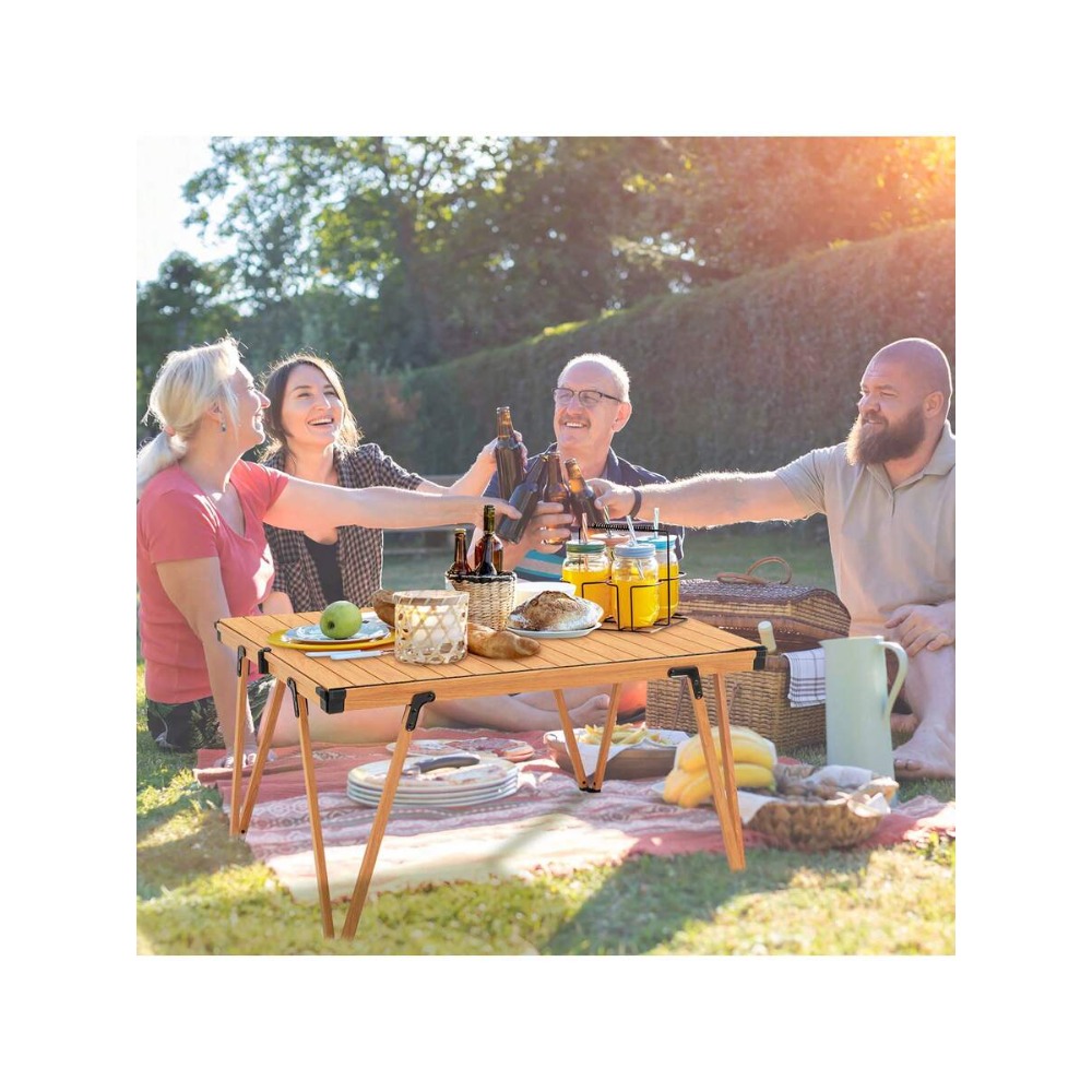 수납 가방이 포함된 접이식 캠핑 테이블, 가벼운 알루미 - Outdoor Camping Table With Storage 리뷰 및 가격