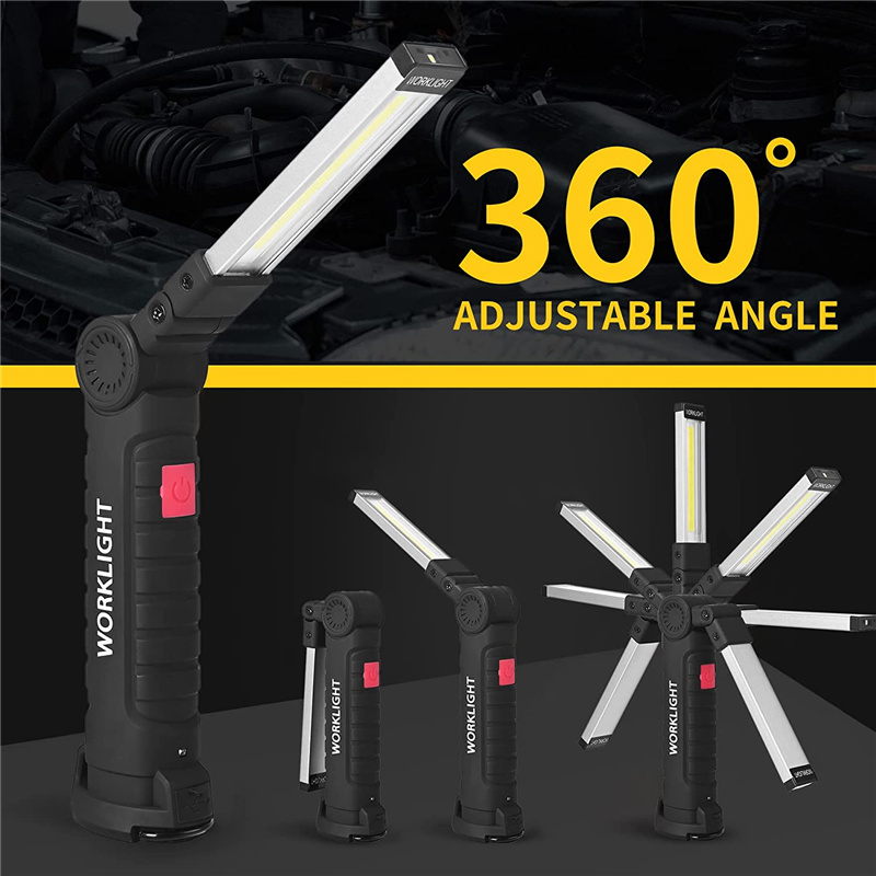 휴대용 접이식 LED 손전등 강력한 자석 COB 작업등 - Outdoor Camping Lights 리뷰 및 가격