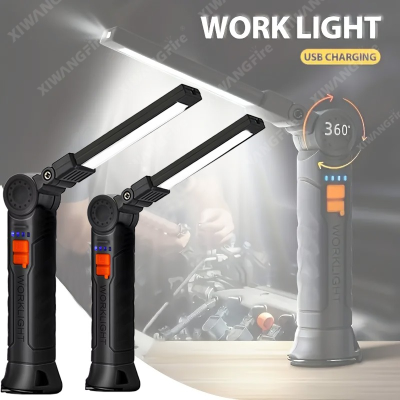 자석 및 후크가 있는 충전식 LED 손전등 작업등, 작 - Outdoor Camping Lights 리뷰 및 가격