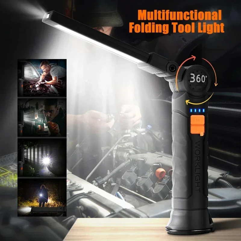 자석 및 후크가 있는 충전식 LED 손전등 작업등, 작 - Outdoor Camping Lights 리뷰 및 가격
