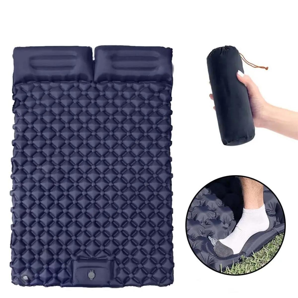 싱글 & 더블 에어 매트리스, 접이식 캠핑 수면 패드  - Outdoor Camping Rug Waterproof 리뷰 및 가격