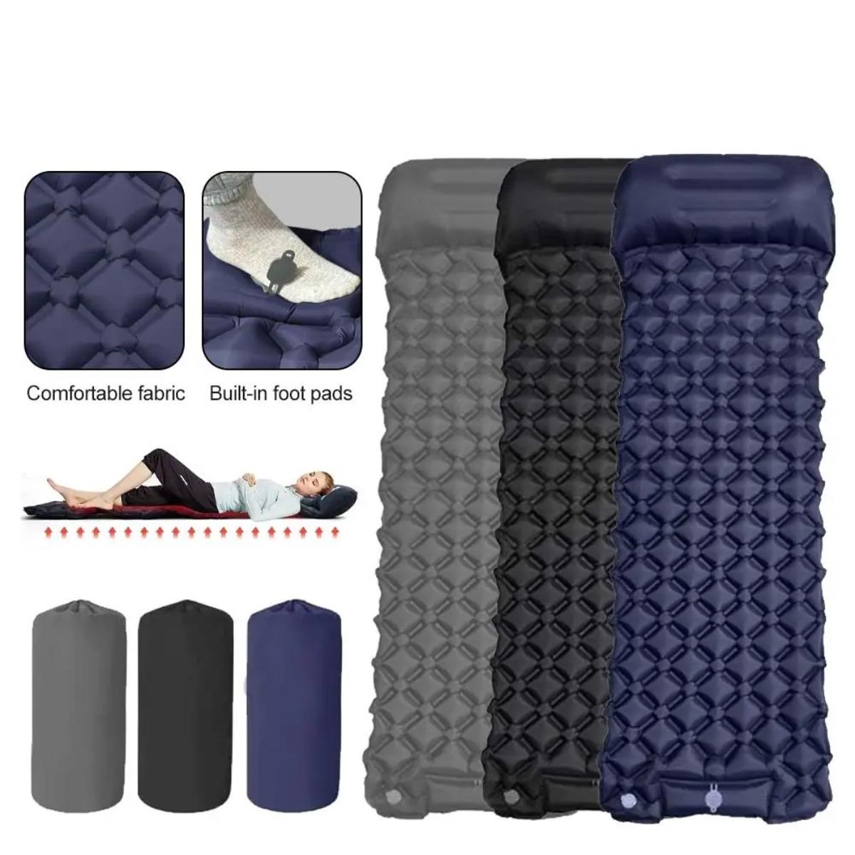 싱글 & 더블 에어 매트리스, 접이식 캠핑 수면 패드  - Outdoor Camping Rug Waterproof 리뷰 및 가격