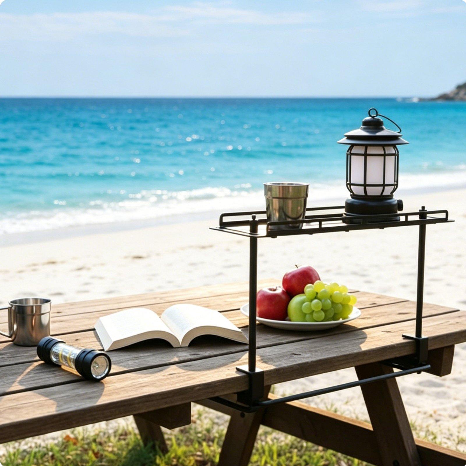 야외용 수납 랙 경량 알루미늄 정리대 캠핑용 접이식 의 - Outdoor Camping Table With Storage 리뷰 및 가격