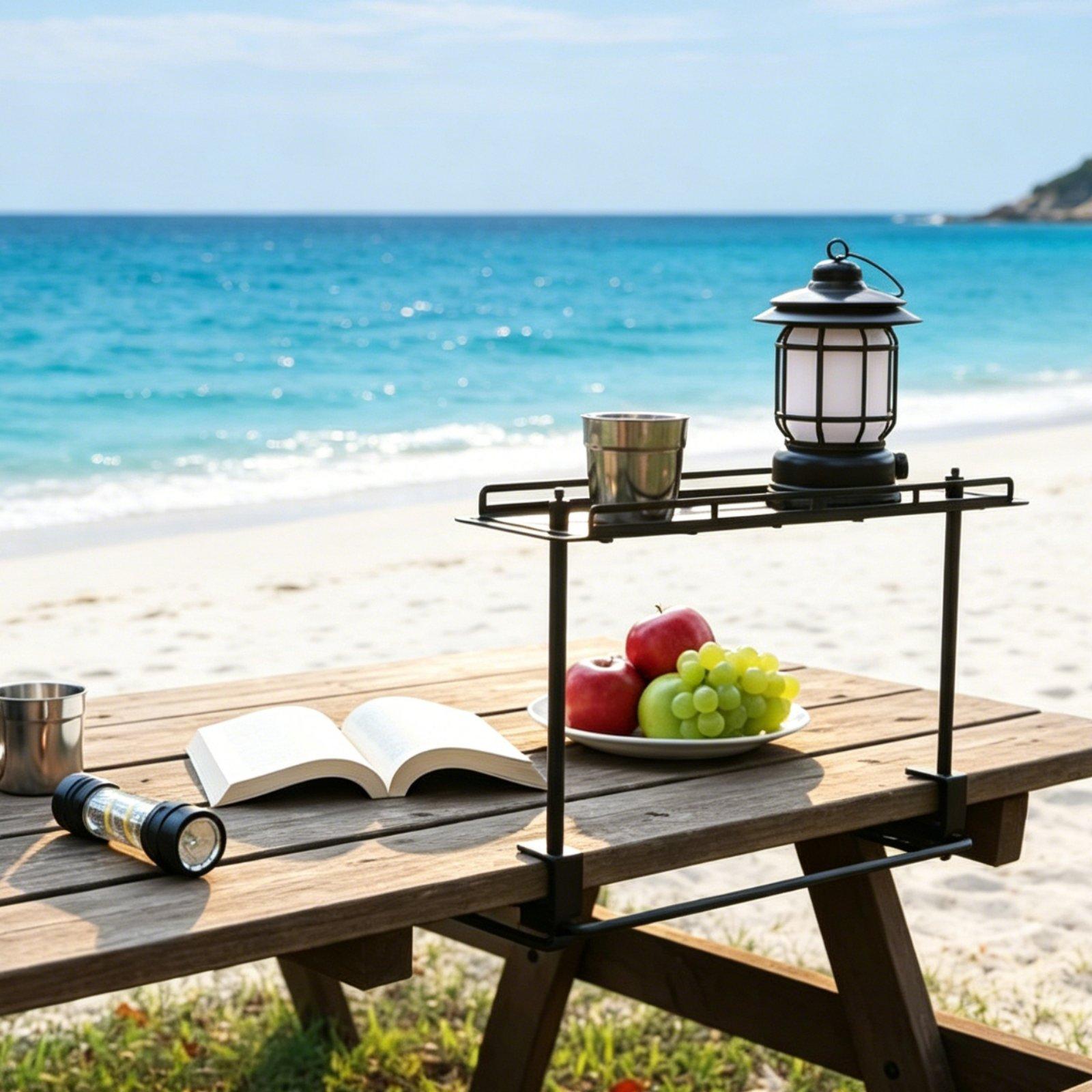야외용 수납 랙 경량 알루미늄 정리대 캠핑용 접이식 의 - Outdoor Camping Table With Storage 리뷰 및 가격