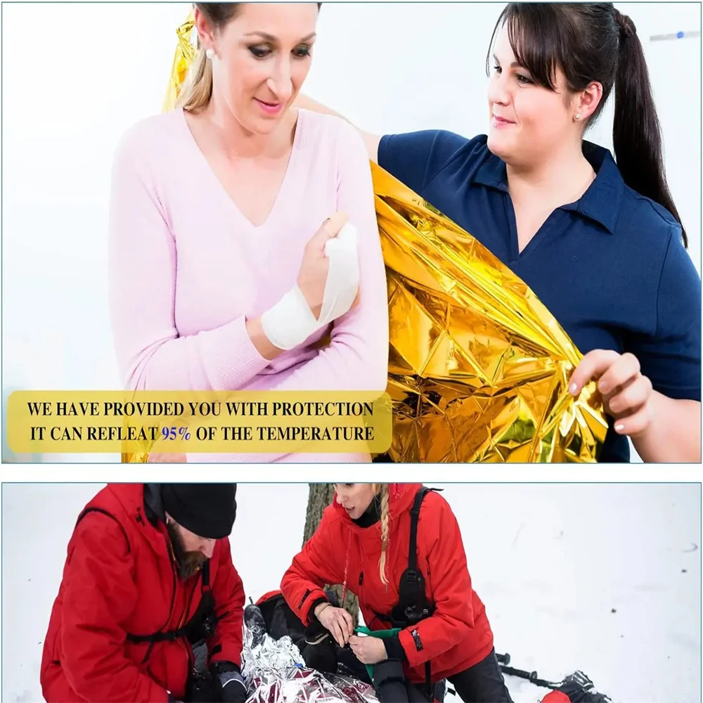 5Pcs 비상 열 담요 접이식 방수 방풍 양산 구조 담 - Outdoor Camping Rug Waterproof 리뷰 및 가격