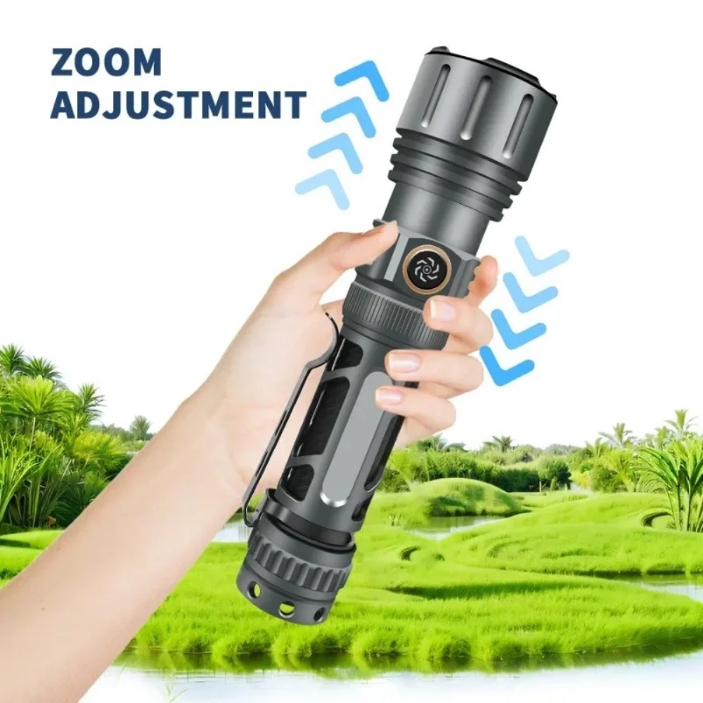슈퍼 밝은 손전등 휴대용 충전식 LED 램프 전술 캠핑 - Outdoor Camping Lights 리뷰 및 가격