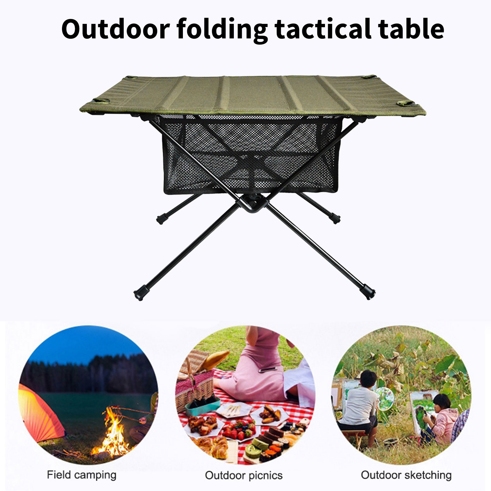 캠핑 접이식 테이블 수납망 가방 메쉬 바구니 정리함 접 - Outdoor Camping Table With Storage 리뷰 및 가격