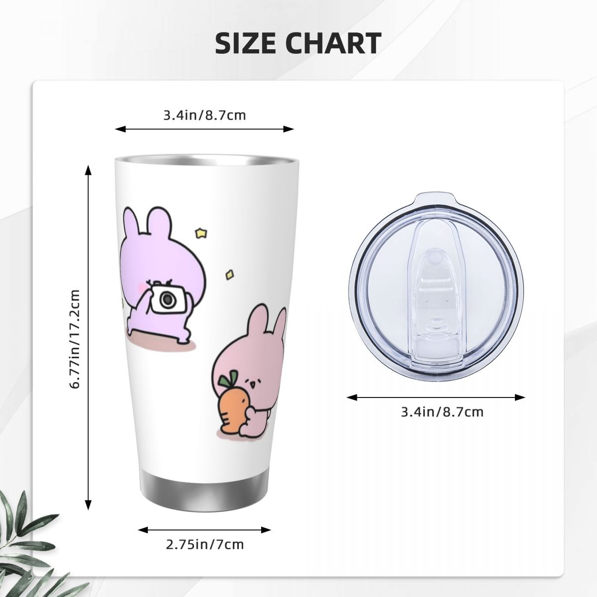 아사미미찬 귀여운 아사미미 20온스 스테인리스 보온 보 - Vacuum Insulated Flask 리뷰 및 가격
