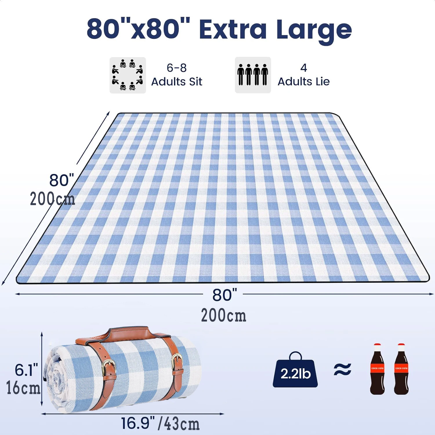 주오후아 피크닉 블랭킷 특대형, 방수 및 접이식 비치  - Outdoor Camping Rug Waterproof 리뷰 및 가격