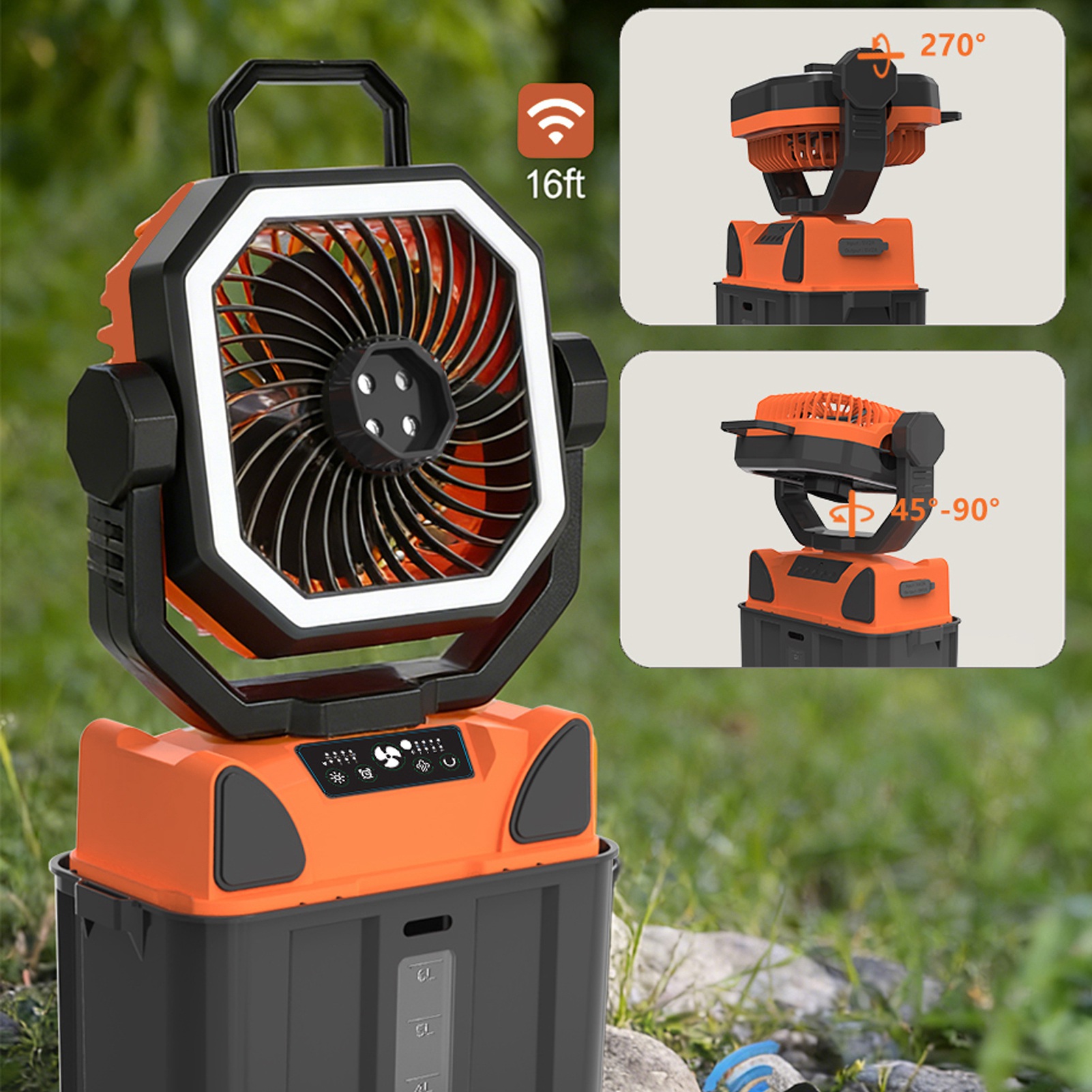 6L 버킷, LED 조명, 리모컨, 20000mAh 배 - Outdoor Camping Fan 리뷰 및 가격